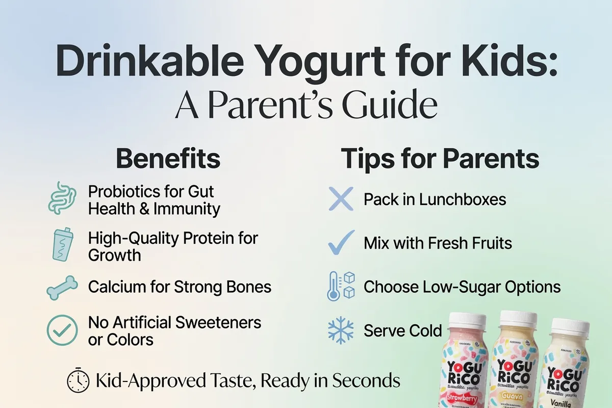 Yogur bebible para niños: guía para papás