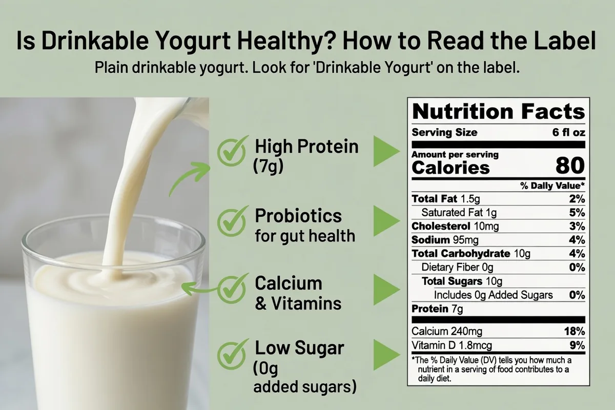 El yogur bebible es saludable? Como leer la etiqueta