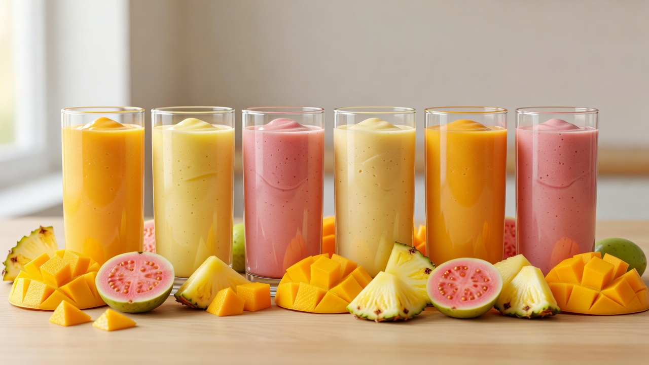 Batidos Tropicales Con Yogur: 5 Recetas