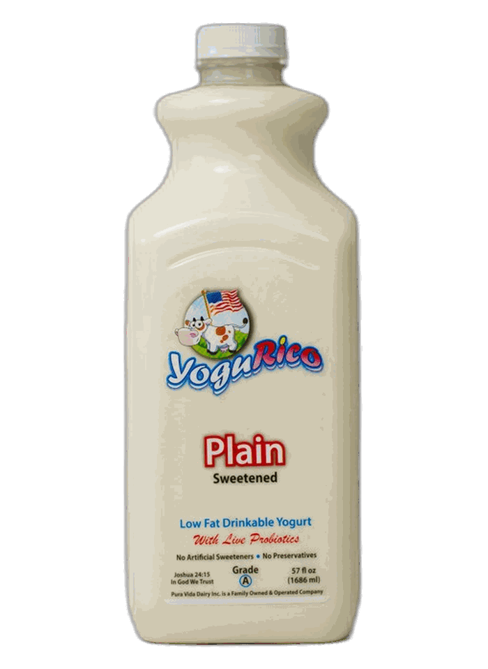 YoguRico Plain drinkable yogurt bottle